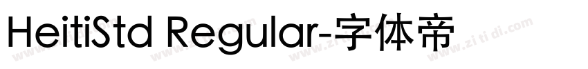 HeitiStd Regular字体转换